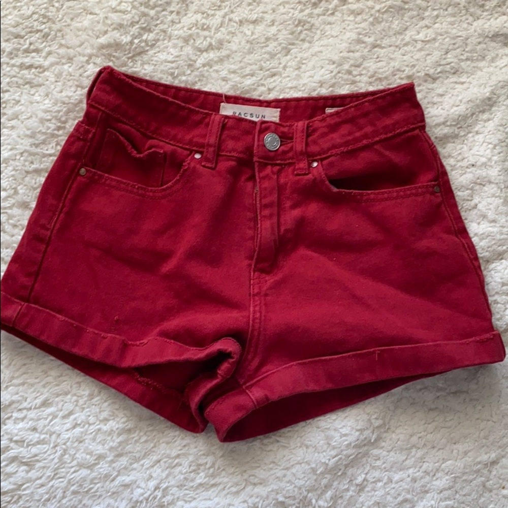 Pac Sun Red Shorts